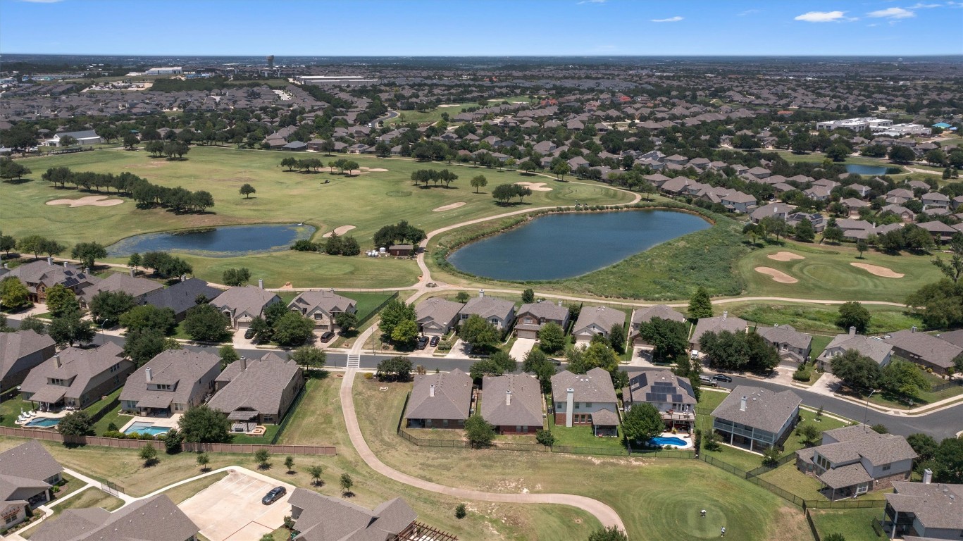 1609 Hidden Springs Path Round Rock, TX 78665 - Photo 27 of 37 an aerial view of a houses with outdoor space