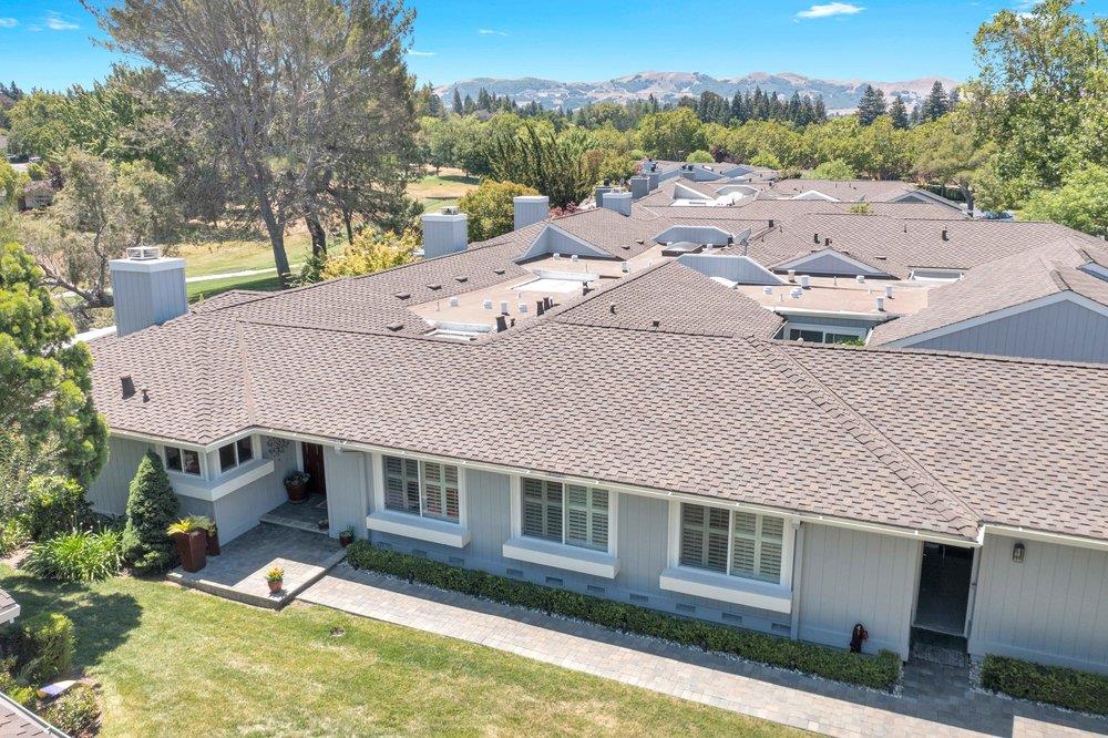 1854 St George Road Danville, CA 94526 - Photo 28 of 47 a aerial view of a house with a yard and a large tree