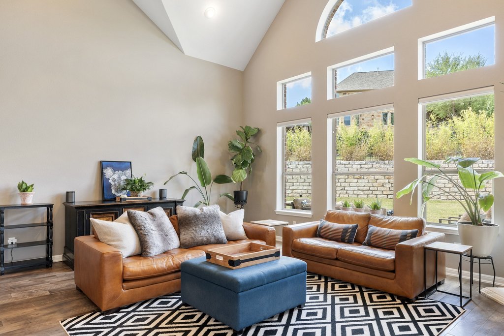 12333 Labrador Bay Court Austin, TX 78732 - Photo 10 of 40 a living room with furniture and a large window