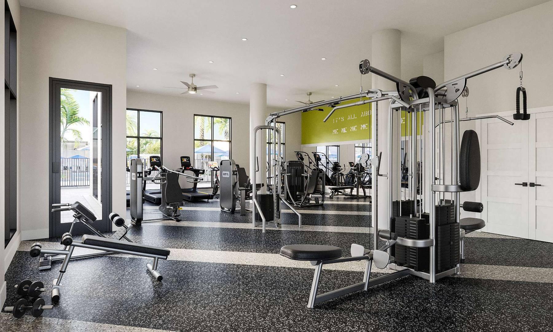 12245 Southwest 30th Street, Unit 108 Miramar, FL 33025 - Photo 13 of 16 a view of a room with gym equipment