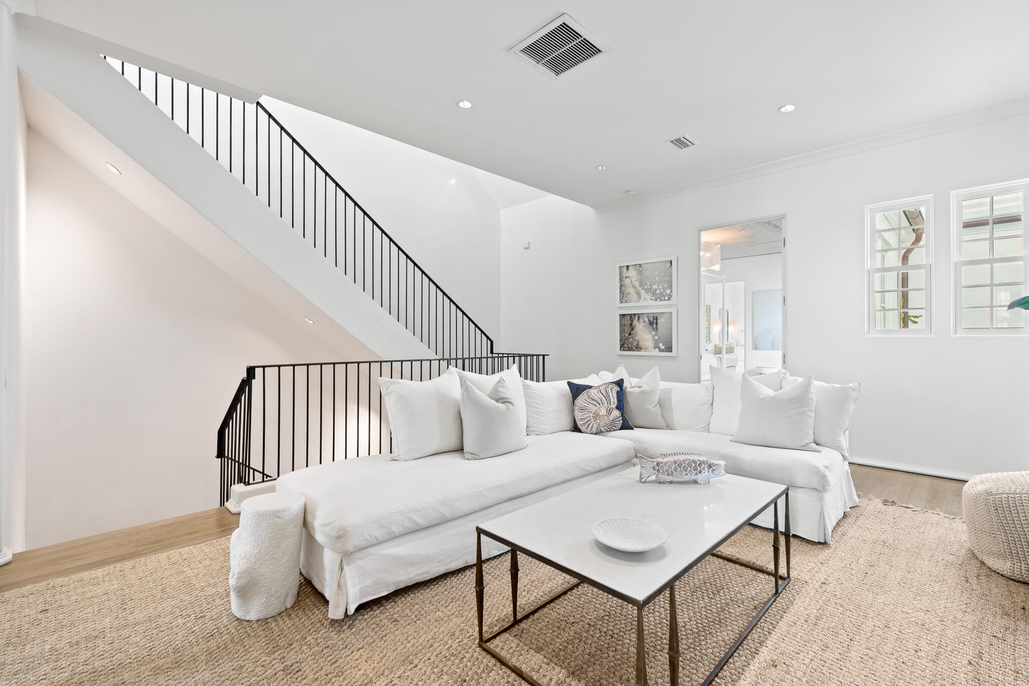 32 Shinbone Court Inlet Beach, FL 32461 - Photo 24 of 53 a living room with furniture or stairs and a wooden floor