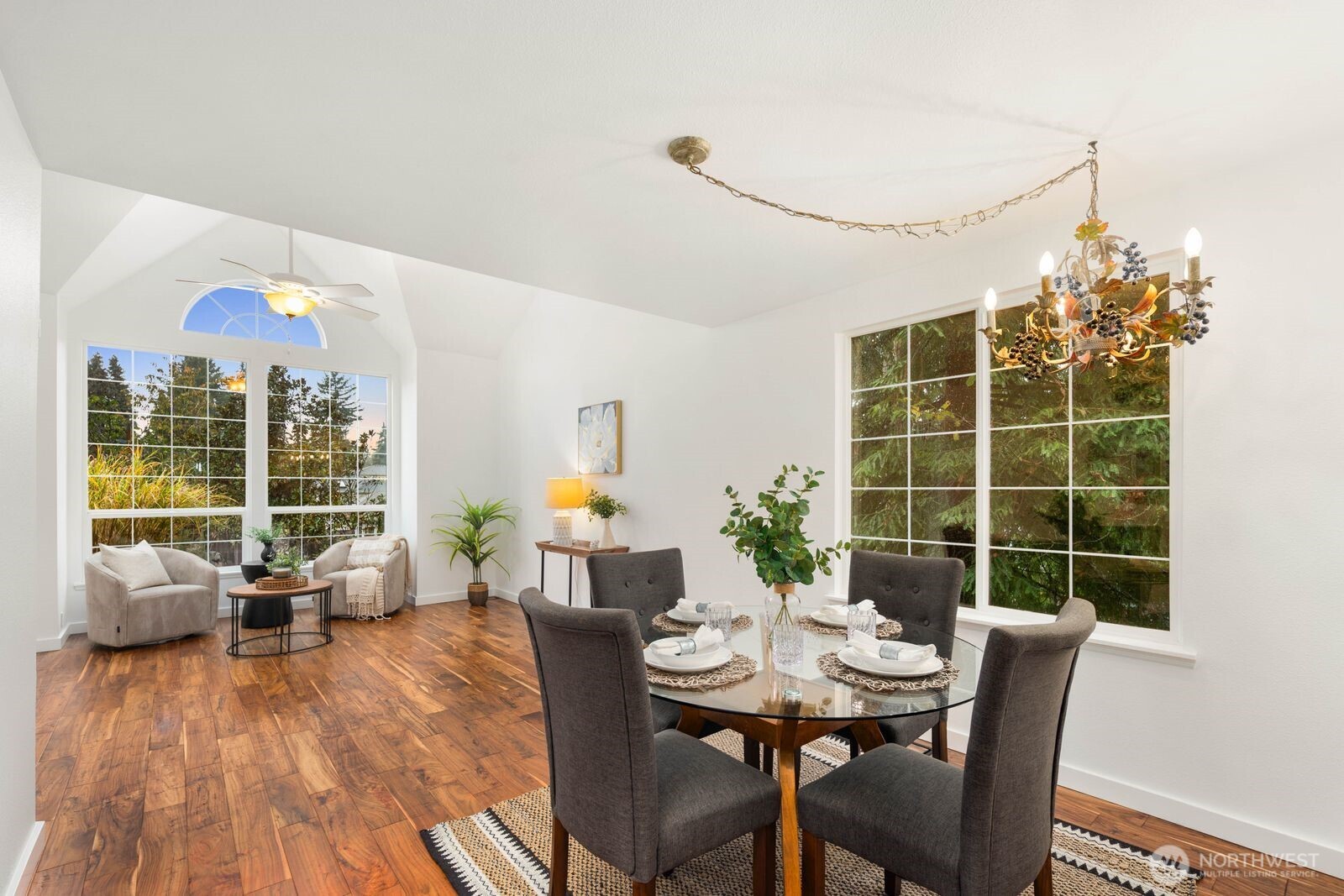 1947 Northeast 23rd Street Renton, WA 98056 - Photo 11 of 36 a view of a dining room with furniture window and outside view