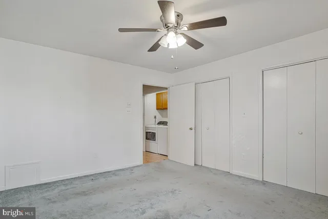 a view of an empty room