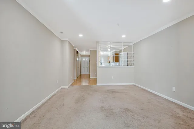 a view of an empty room