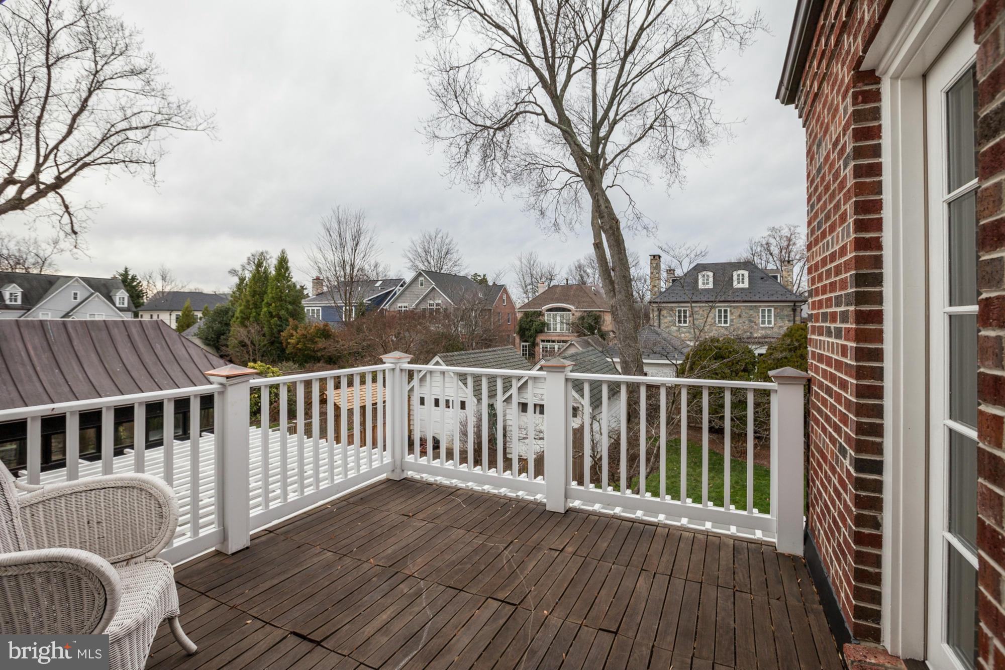 7206 Denton Road Bethesda, MD 20814 - Photo 14 of 24 a view of a wooden roof deck