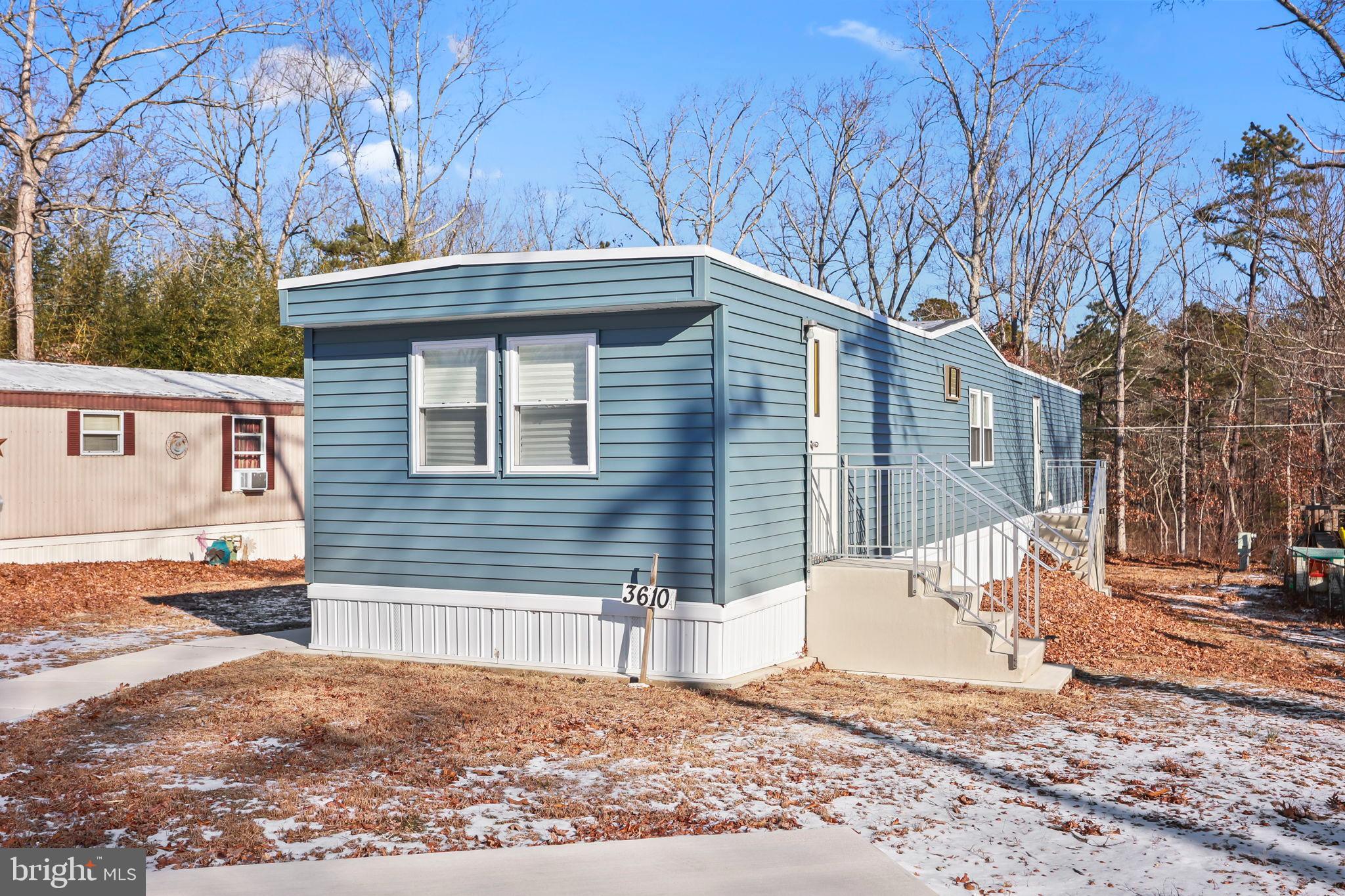 3610 Weymouth Road, Unit A Browns Mills, NJ 08015 - Photo 3 of 28 Charming blue home nestled in nature.