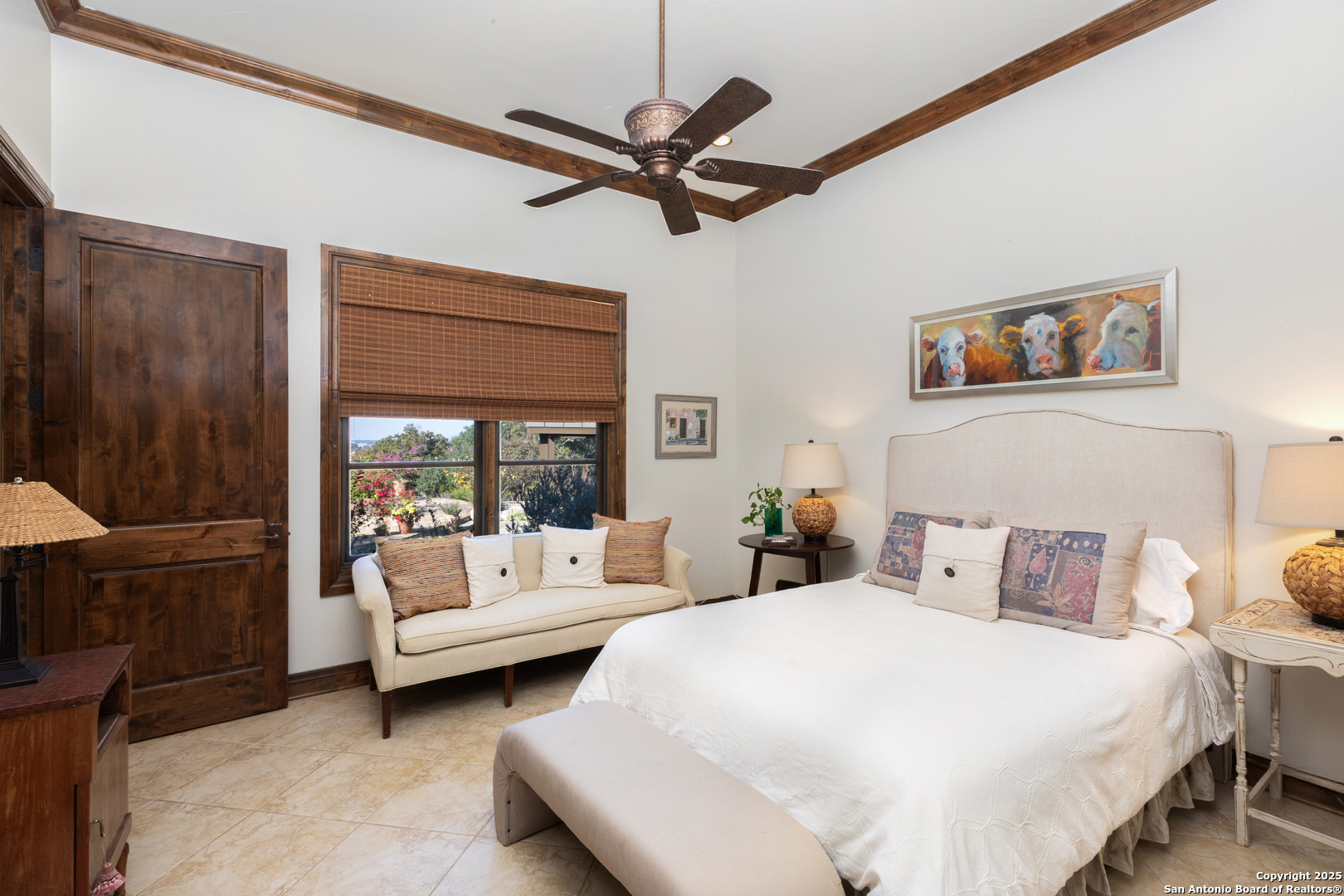 165 Painted Sky Comfort, TX 78013 - Photo 46 of 49 a bedroom with furniture and a large window