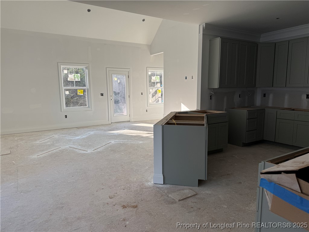 3205 Leaflet Church Road Broadway, NC 27505 - Photo 3 of 12 a view of kitchen with cabinets and window