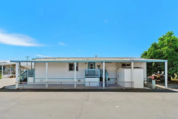a view of a house with a outdoor space