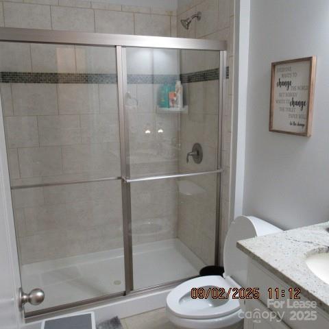 7314 Vesper Drive Huntersville, NC 28078 - Photo 5 of 24 a bathroom with a shower and a sink