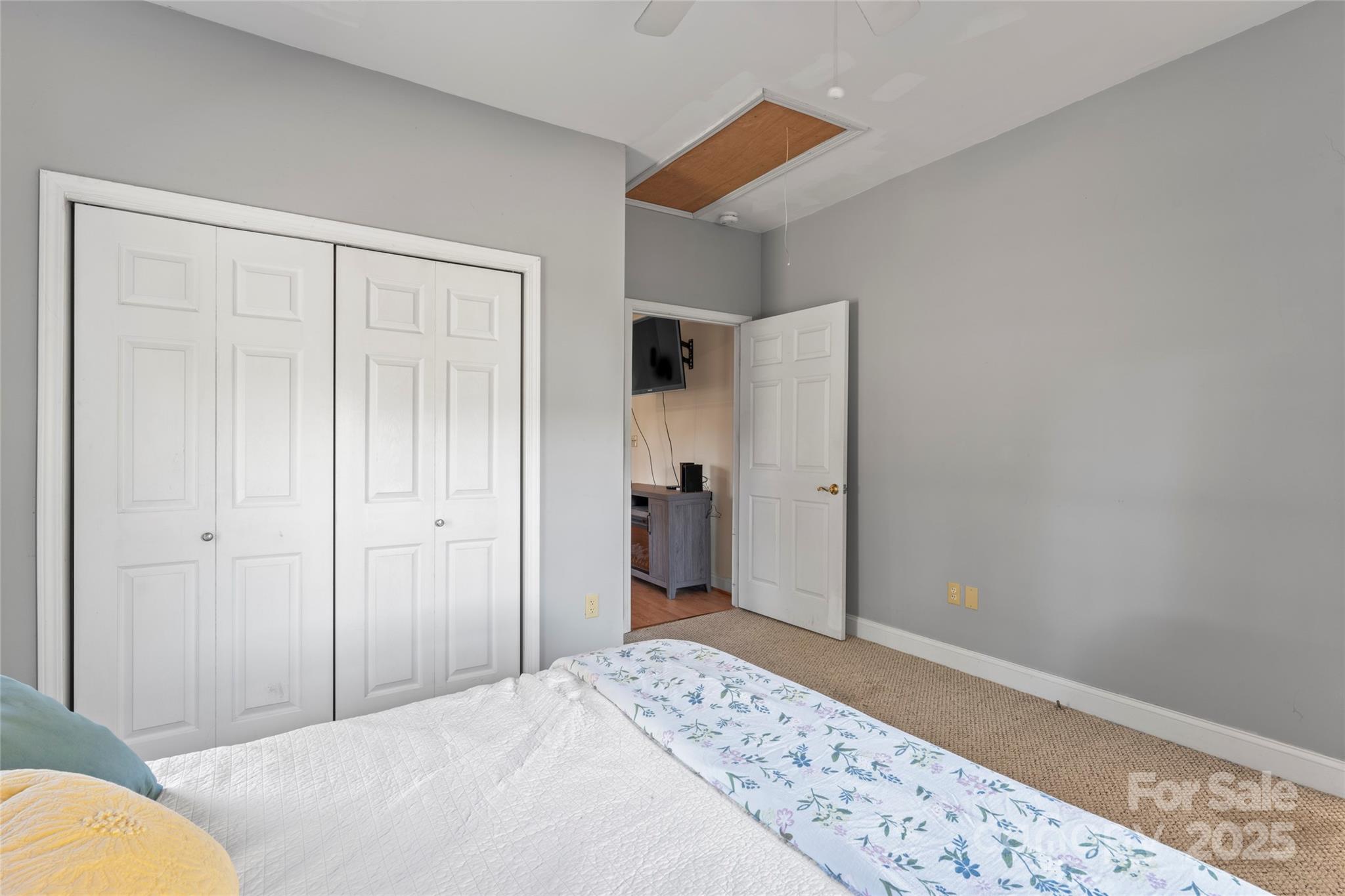 645 Chestnut Ridge Church Road Kings Mountain, NC 28086 - Photo 28 of 45 a bedroom with a bed and a bathroom