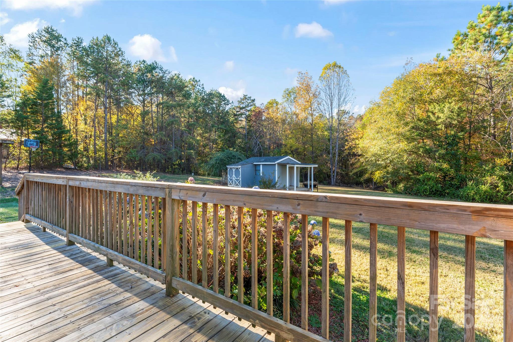 645 Chestnut Ridge Church Road Kings Mountain, NC 28086 - Photo 36 of 45 a view of a balcony with wooden fence and floor