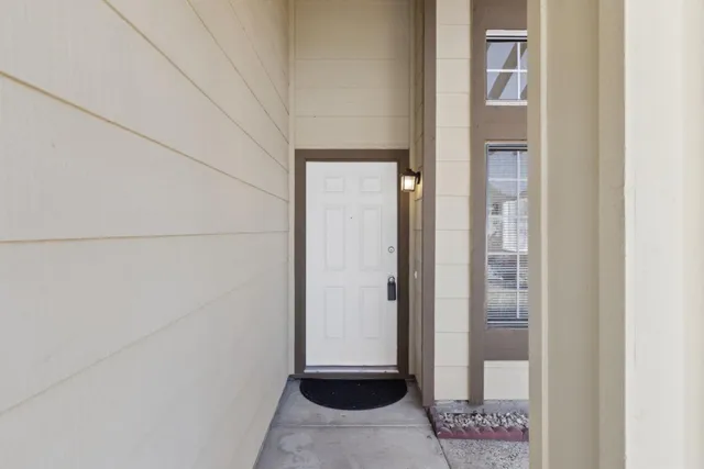 a view of front door