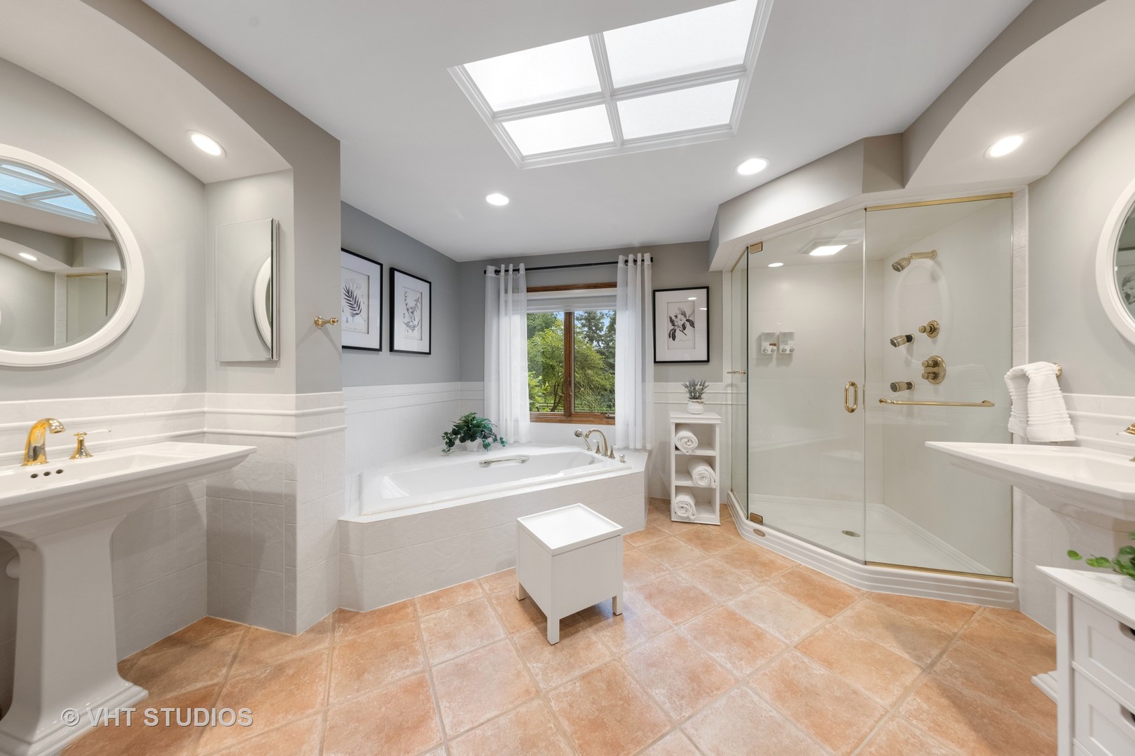 3S557 Norris Road Sugar Grove, IL 60554 - Photo 20 of 46 a spacious bathroom with a bathtub shower sink mirror and toilet