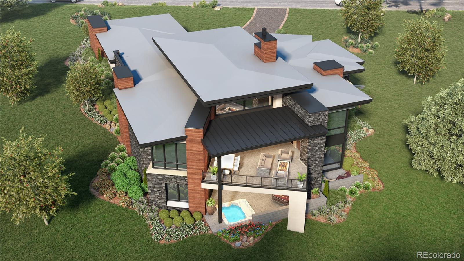 7822 Raphael Lane Littleton, CO 80125 - Photo 7 of 8 an aerial view of a house having yard