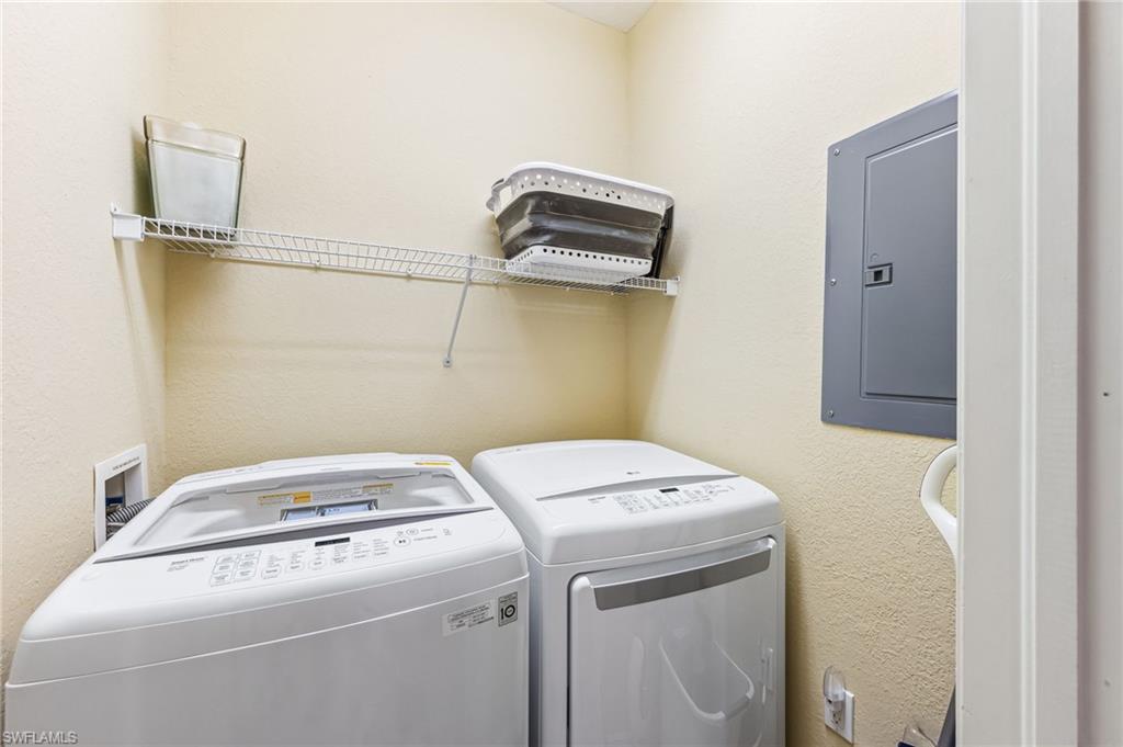 20051 Seagrove Street, Unit 1208 Estero, FL 33928 - Photo 22 of 25 a utility room with dryer and washer