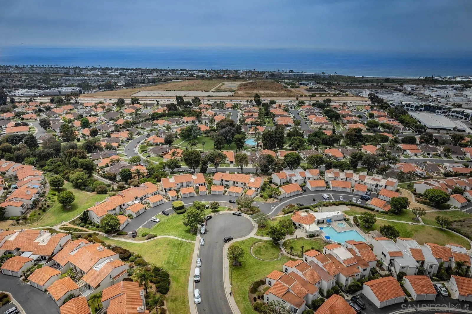901 Caminito Madrigal, Unit E Carlsbad, CA 92011 - Photo 26 of 28 an aerial view of multiple house