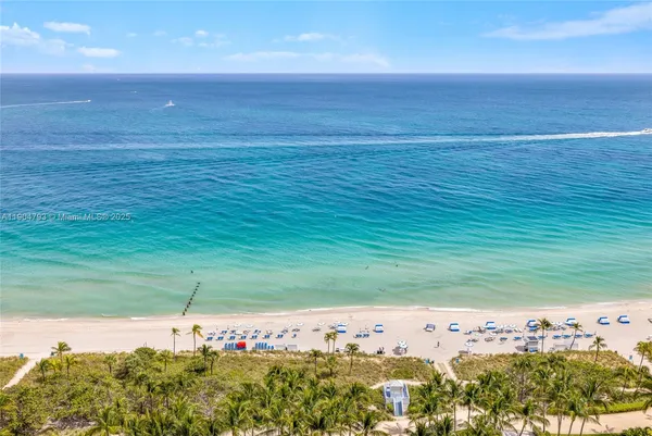 a view of an ocean beach