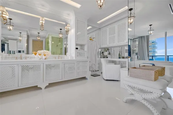 a living room filled with furniture
