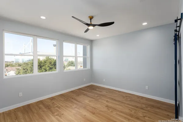 a view of an empty room