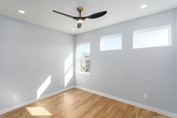 a wooden floor with a outdoor space