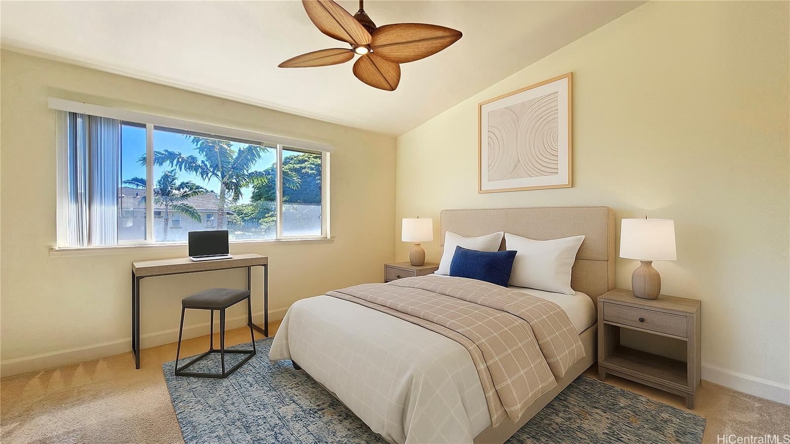 92-1490 Ali'inui Drive, Unit 803 Kapolei, HI 96707 - Photo 11 of 20 a bedroom with a bed and a window