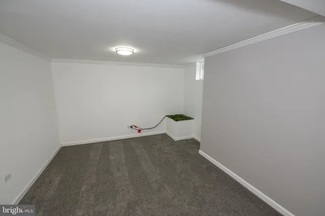 a view of a room with an empty space