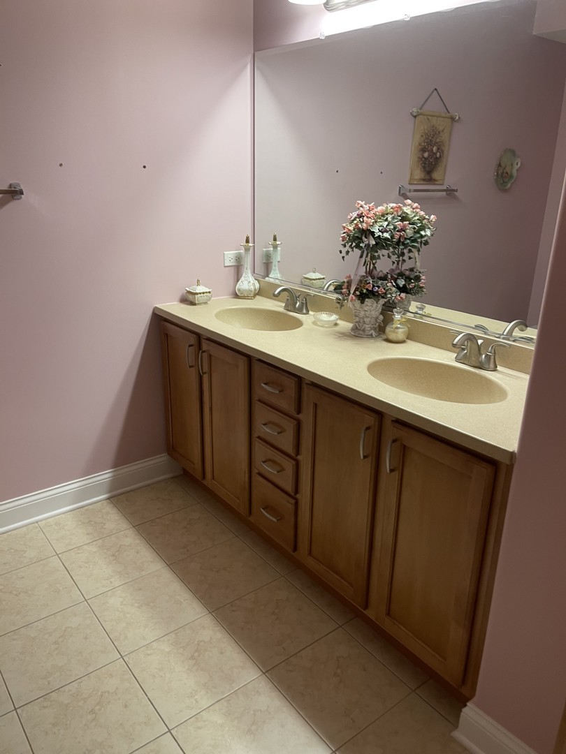 1210 Foxdale Drive, Unit 109 Addison, IL 60101 - Photo 20 of 29 a bathroom with a sink vanity and a mirror