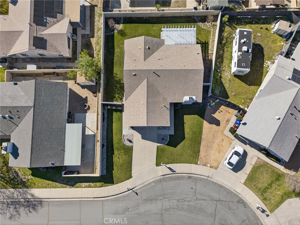 831 West Cerritos Street Rialto, CA 92376 - Photo 45 of 47 an aerial view of a house with garden