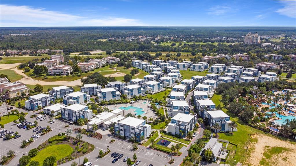 7770 Sandy Ridge Drive, Unit 239 Reunion, FL 34747 - Photo 33 of 49 an aerial view of a city with lots of residential buildings