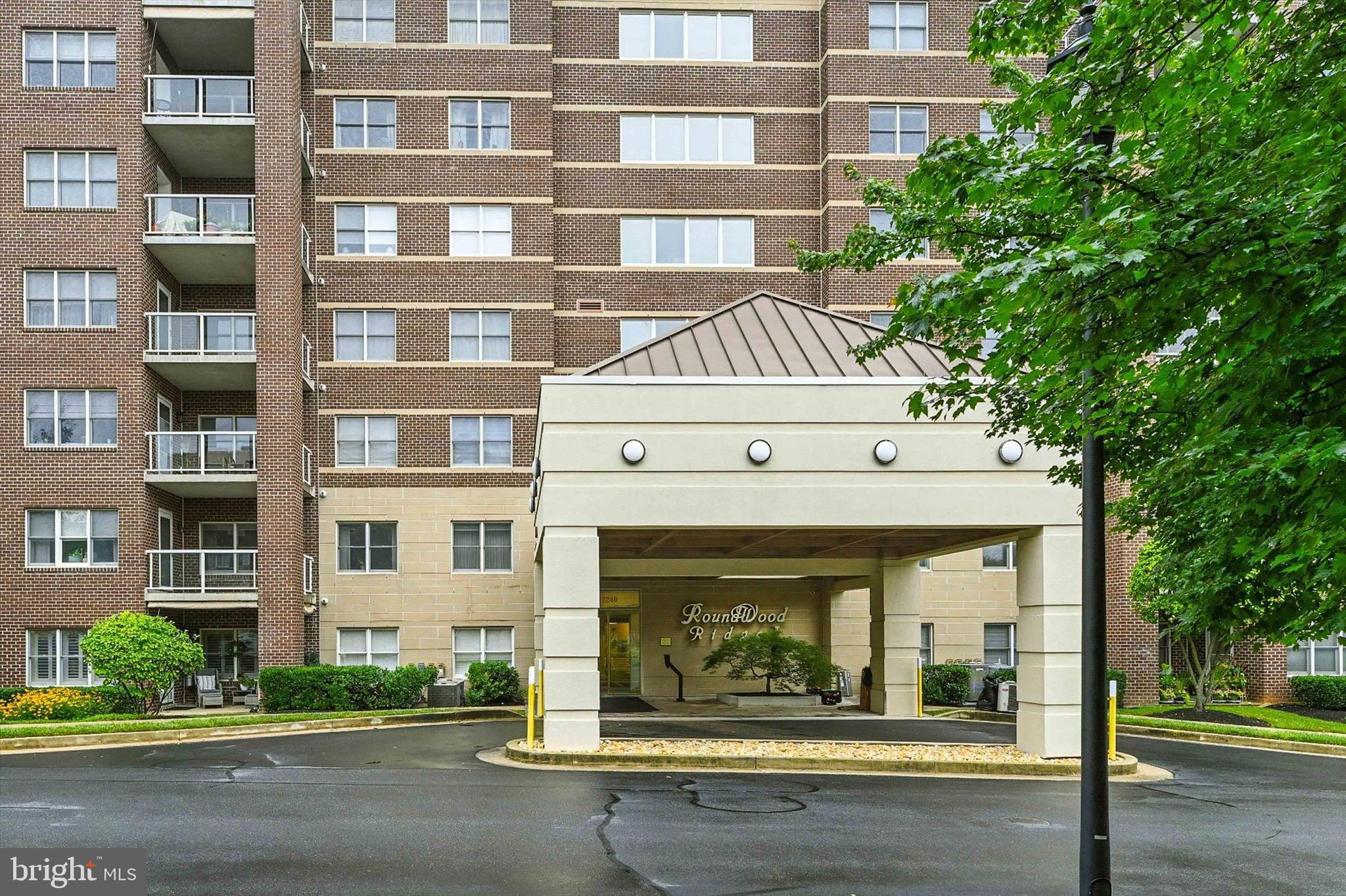a front view of a building