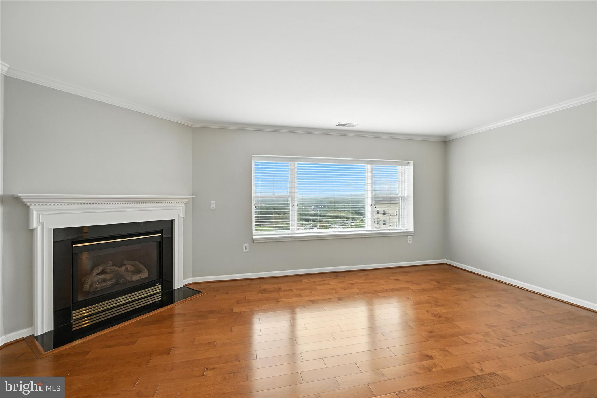 12240 Roundwood Road, Unit 808 Lutherville-Timonium, MD 21093 - Photo 4 of 31 an empty room with windows and fireplace