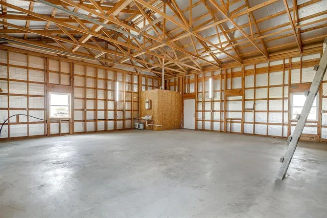 a view of an outdoor space and swimming pool