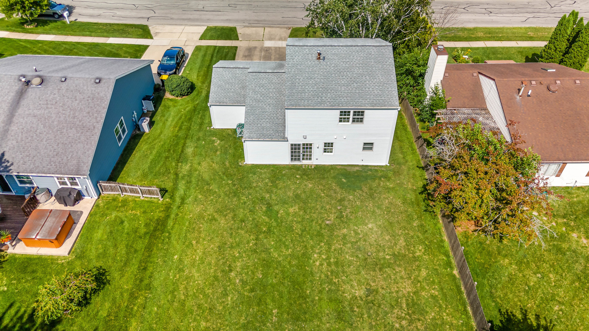 1388 Bow String Court Carol Stream, IL 60188 - Photo 20 of 24 an aerial view of a house with a swimming pool