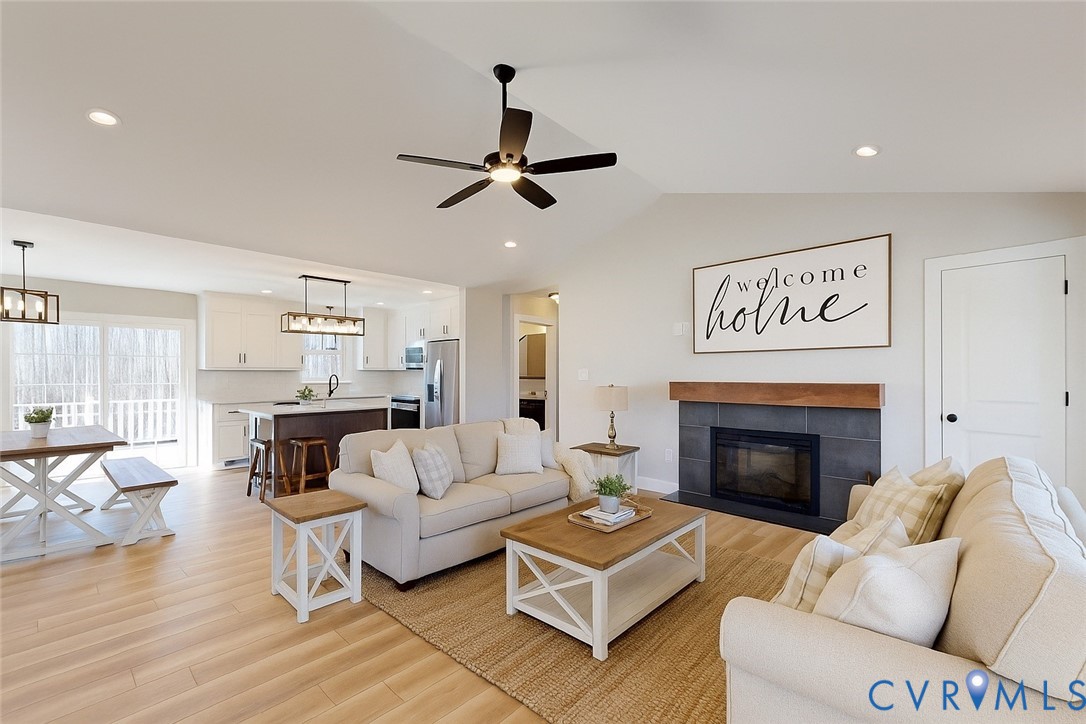 9807 Old Courthouse Road Appomattox, VA 24522 - Photo 3 of 19 Living area featuring light wood finished floors,
