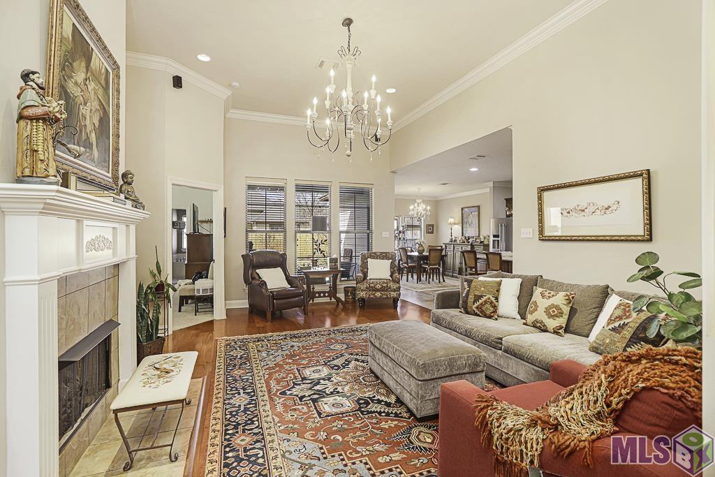 721 Hudson's Way Baton Rouge, LA 70810 - Photo 3 of 25 Past the Foyer Find Tall Ceilings & A Stunning Chandelier