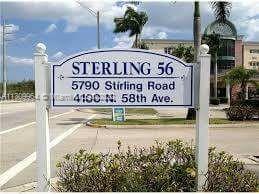 5790 Stirling Road, Unit 314 Hollywood, FL 33021 - Photo 5 of 9 a view of sign board