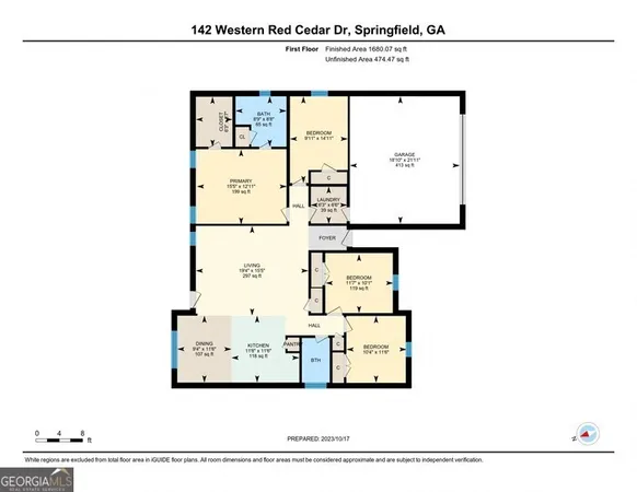 $2,025 | 142 Western Red Cedar Drive, Springfield, GA 31329