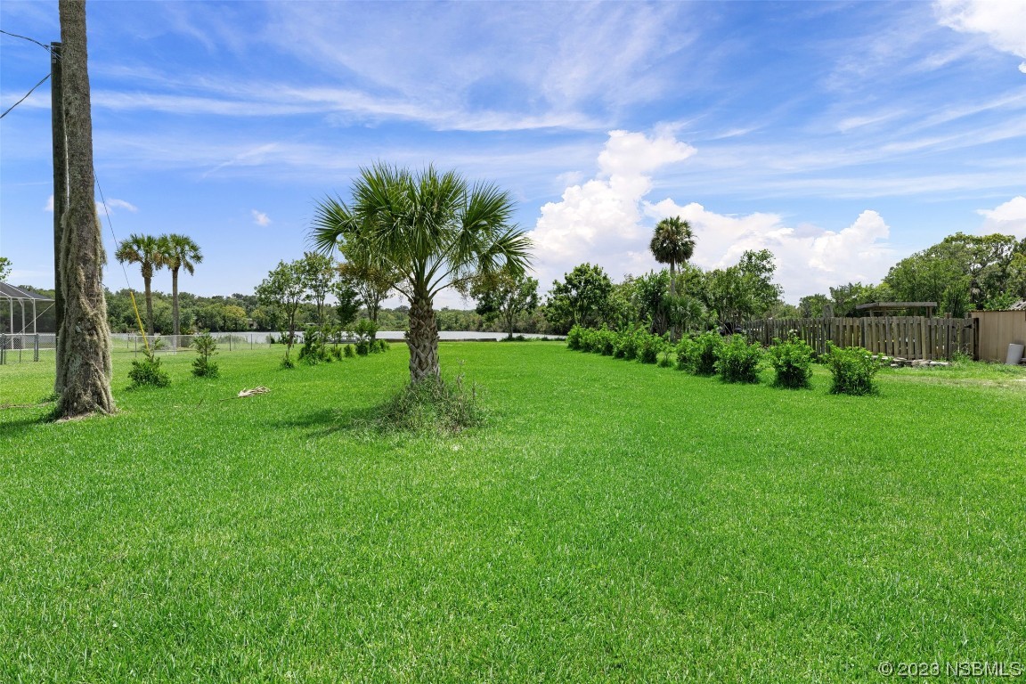 2422 South Taylor Road New Smyrna Beach, FL 32168 - Photo 16 of 19 a view of a big yard with a large tree