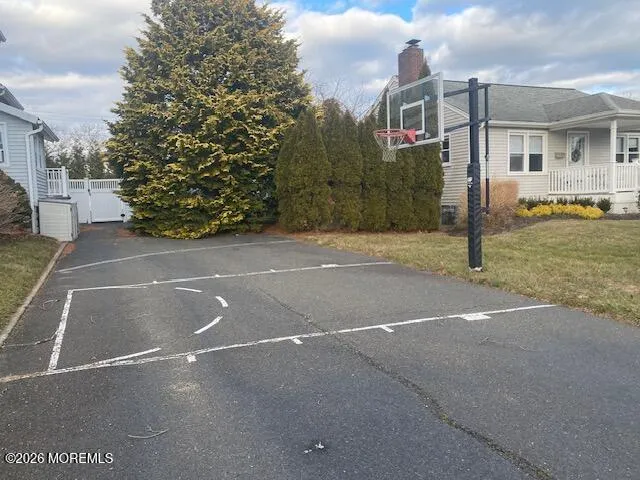 a view of a street with houses