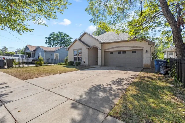 a house with trees in front of it