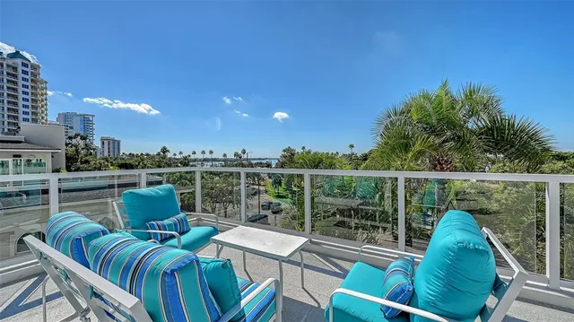 an aerial view of multiple house