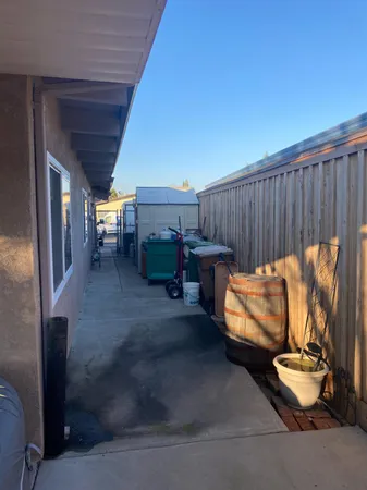 a view of outdoor space with seating