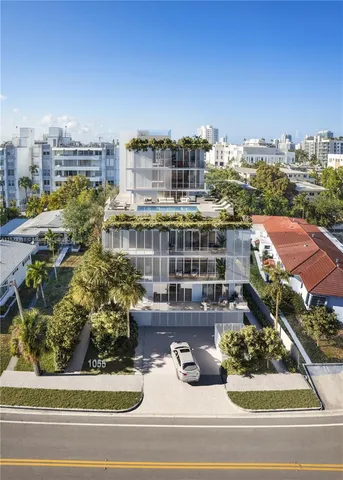 a view of a city that has tall buildings