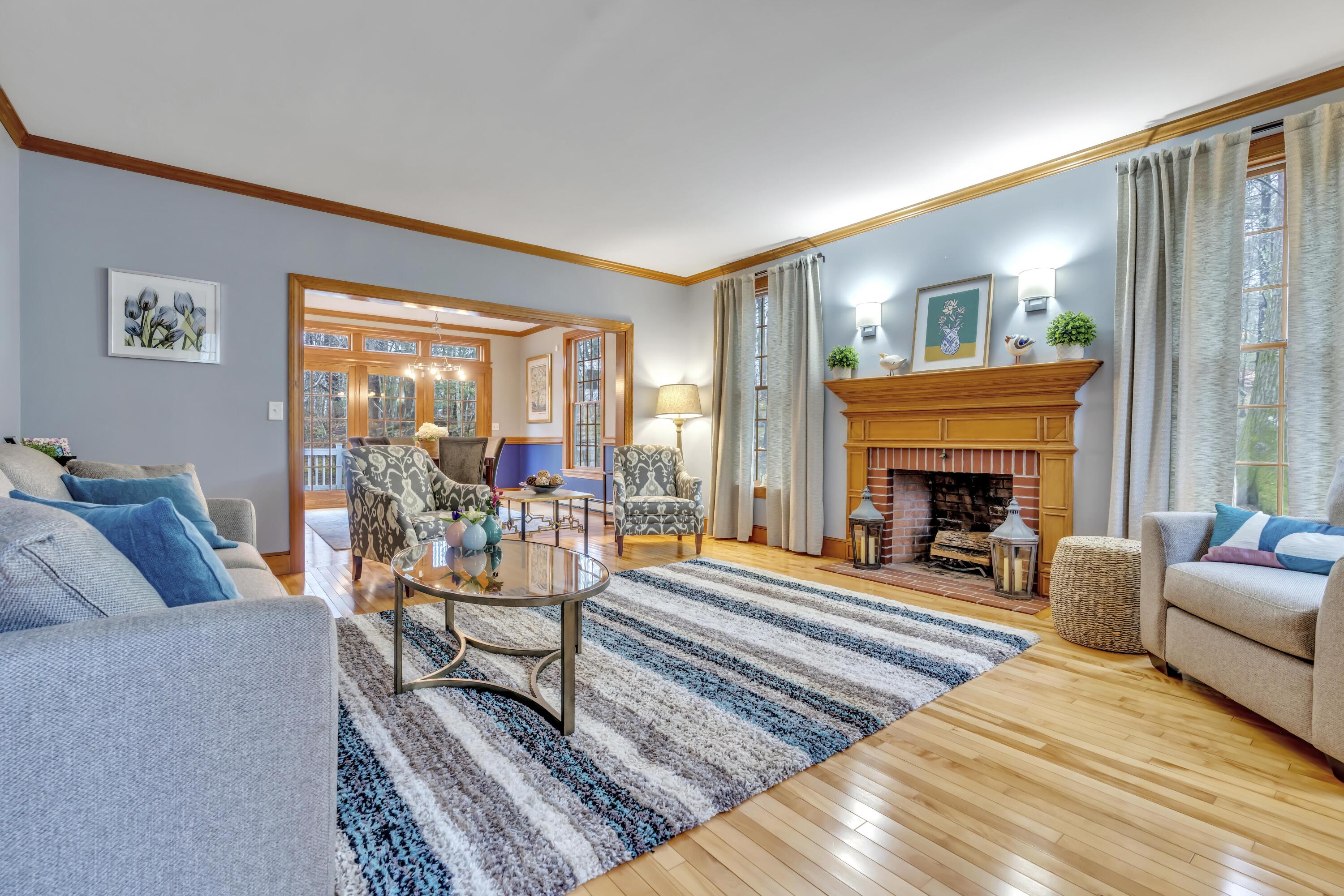 30 Rebecca Road Ogunquit, ME 03907 - Photo 4 of 30 Living Room with Fireplace