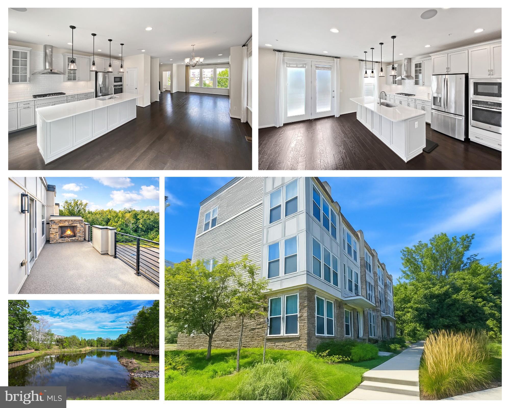 a view of a living room and kitchen