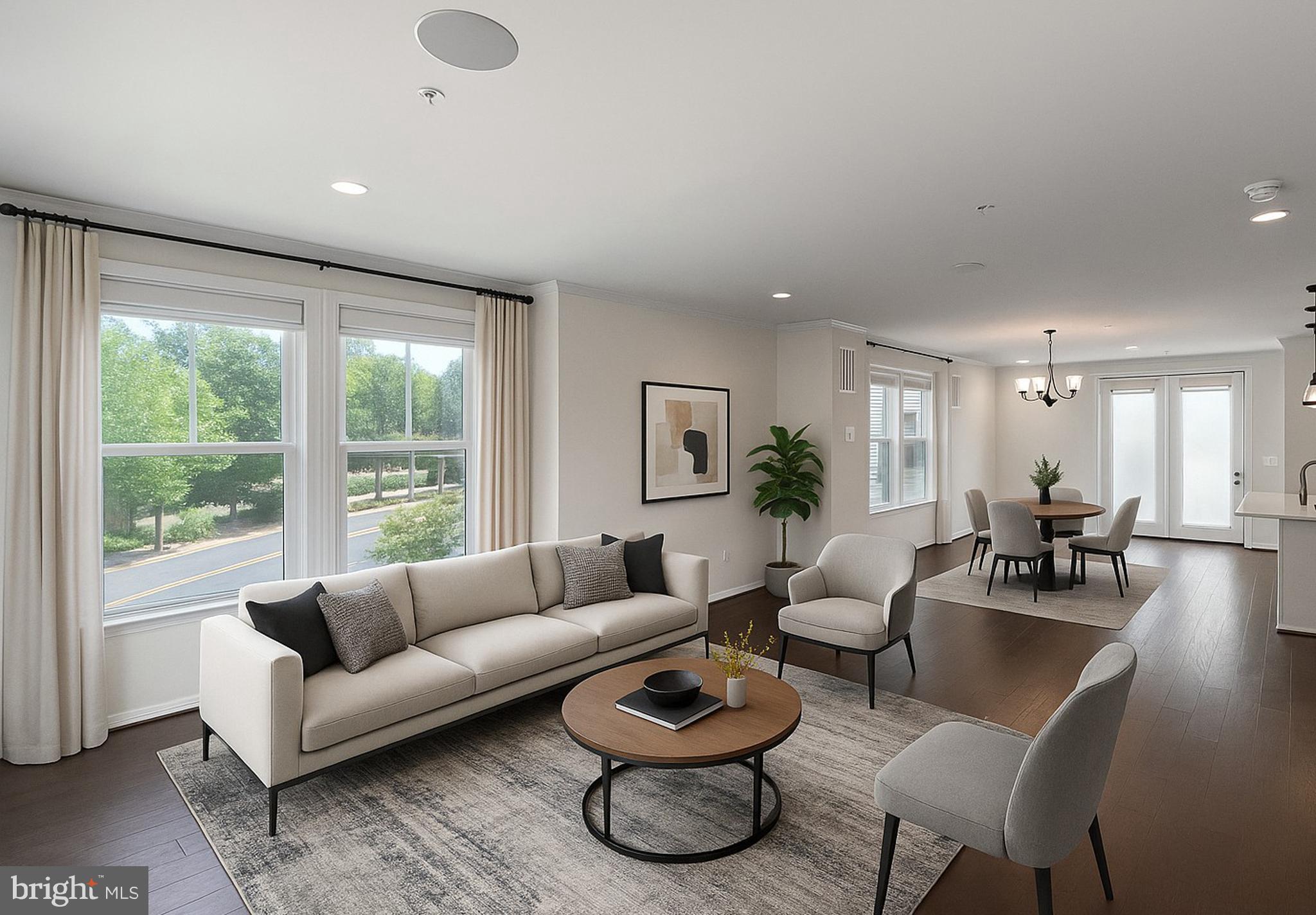 4967 Lakeside Crossing Chantilly, VA 20151 - Photo 17 of 45 a living room with furniture and a large window
