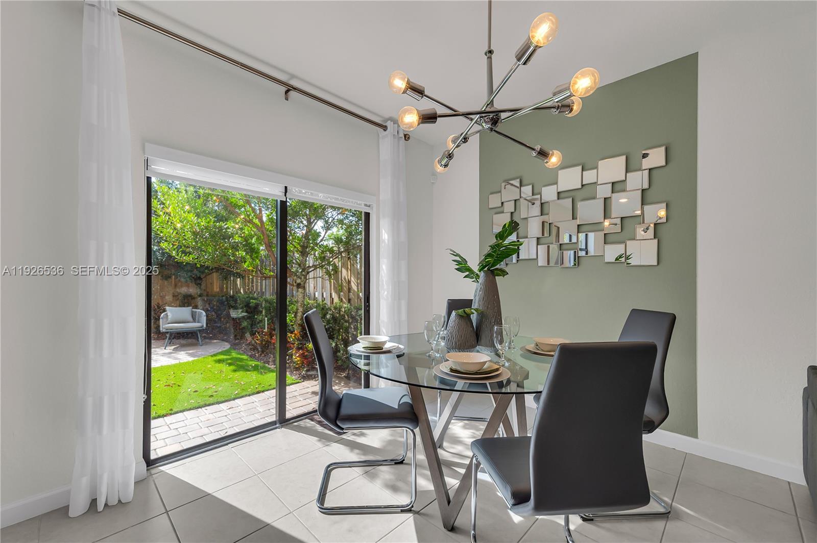 12980 Southwest 233rd Terrace Homestead, FL 33032 - Photo 12 of 28 a view of a dining room with furniture window and outside view