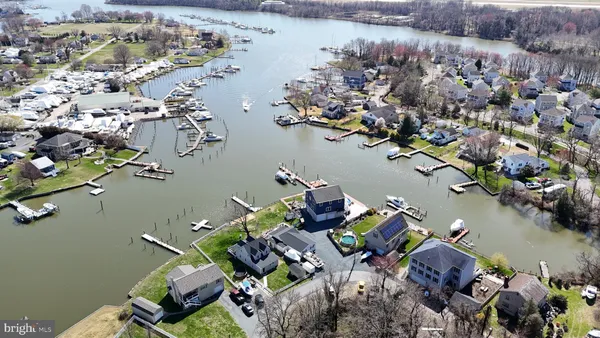 a bird view of lake view