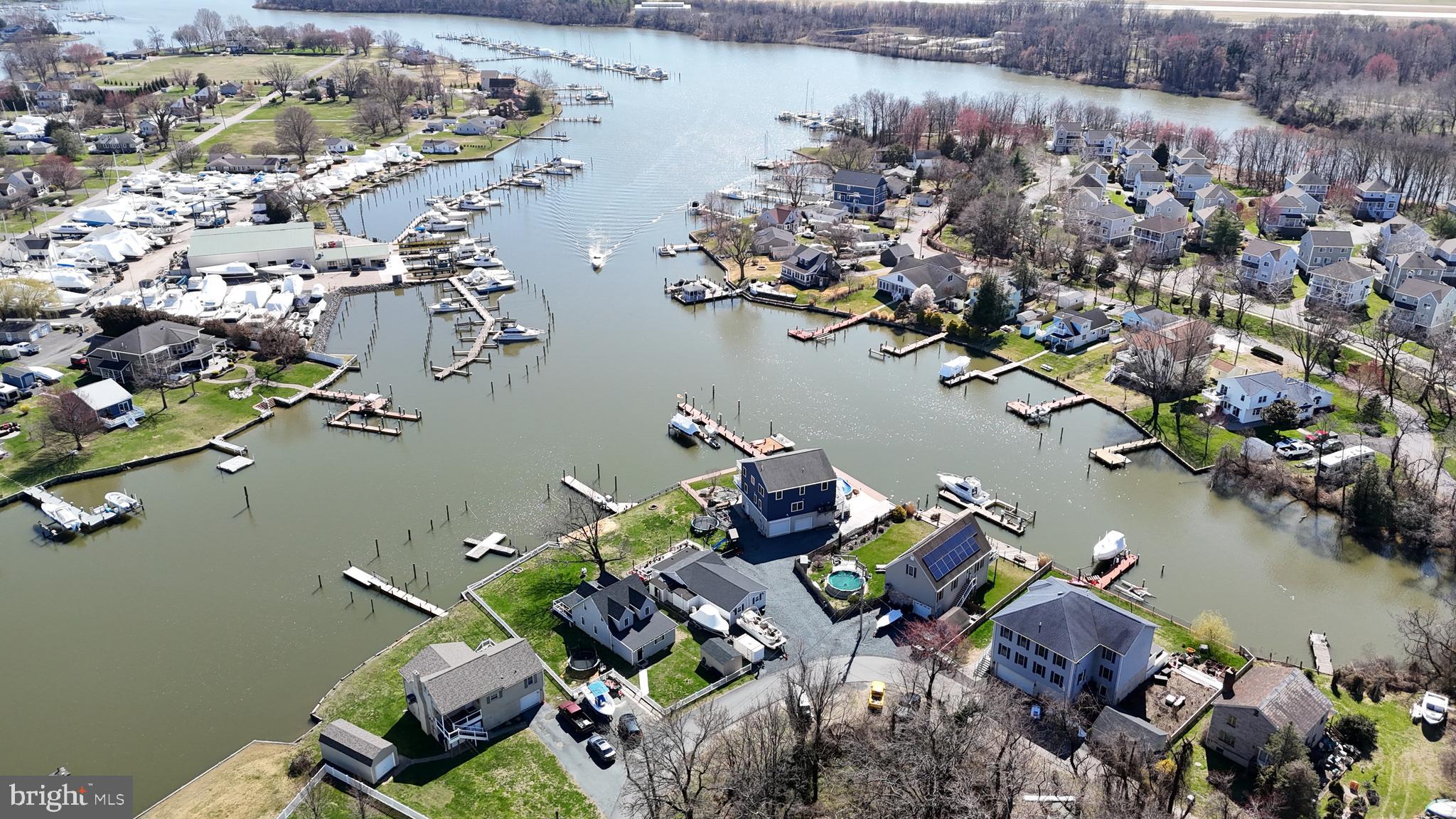 a bird view of lake view